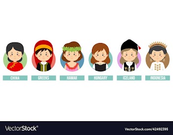 set girl avatars with different countries
