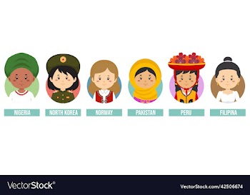 set girl avatars with different countries