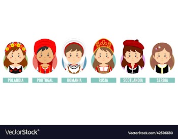 set girl avatars with different countries