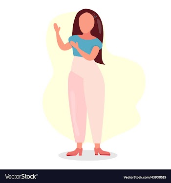 set girl with a variety of emotions and poses