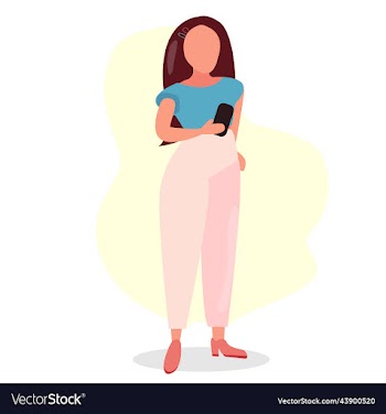 set girl with a variety of emotions and poses