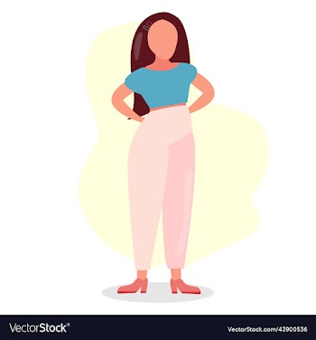 set girl with a variety of emotions and poses
