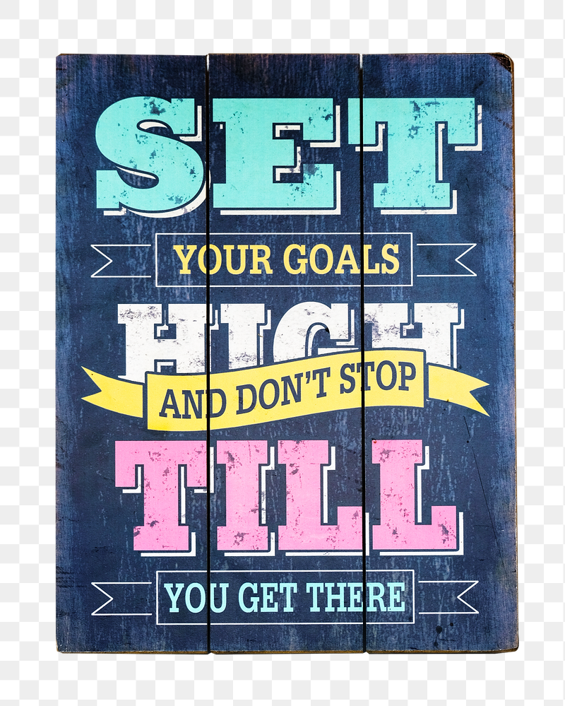 Set goals board sign  | Free PNG - rawpixel