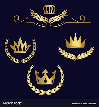 set gold monogram for graphic design on black