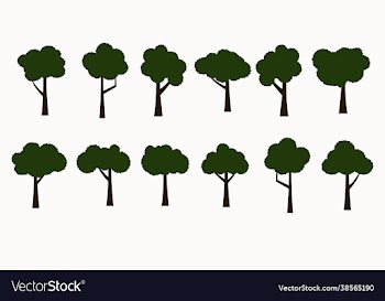 set green trees