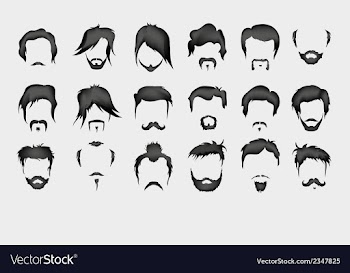  					Set hair mustache beard vector&nbsp;image														