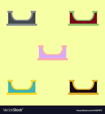 Set in flat style playground vector image