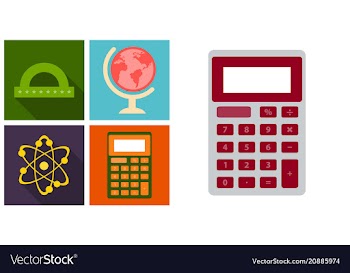 Set line icons in flat design education school vector image