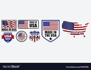  					Set made in usa label for retail product vector&nbsp;image														