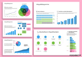 Set mit Infografik-Elementen