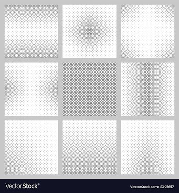 Set monochrome diagonal square pattern backgrounds vector image