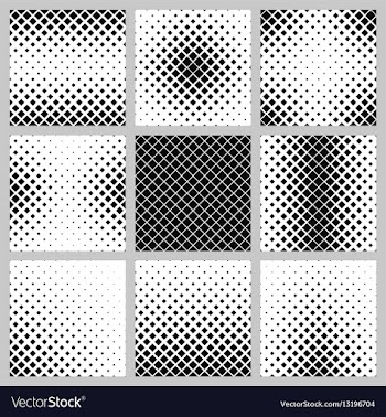 Set monochrome square pattern designs vector image