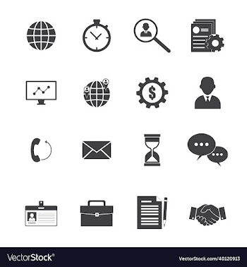 set of 16 administrator icons