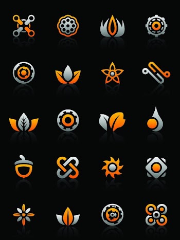 Set of 20 design elements and various graphics