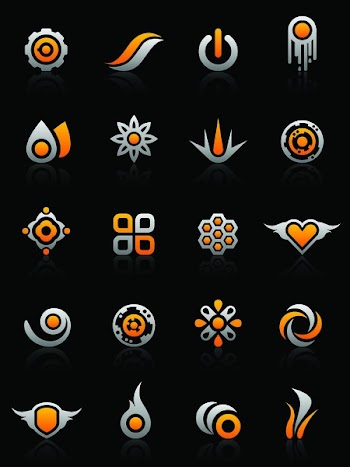 Set of 20 design elements and various graphics