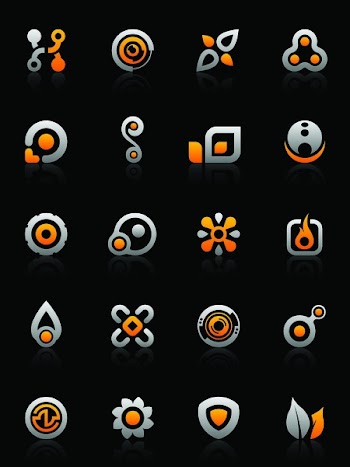 Set of 20 design elements and various graphics