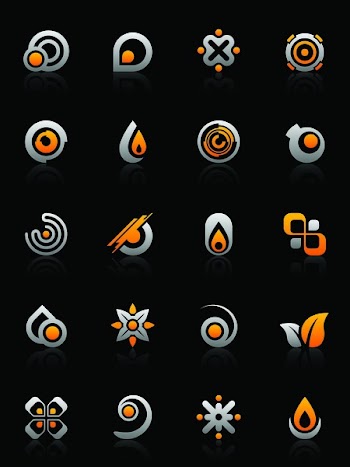 Set of 20 design elements and various graphics