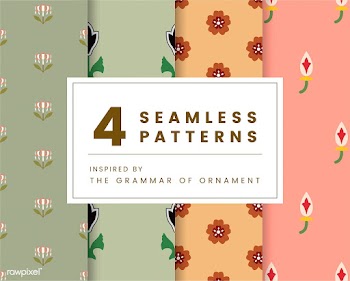 Set of 4 vintage patterns inspired by The Gra.. | Free stock vector - 250265