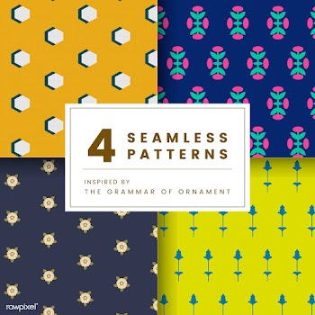 Set of 4 vintage patterns inspired by The Gra.. | Free stock vector - 250283