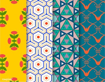 Set of 4 vintage patterns inspired by The Gra.. | Free stock vector - 250285