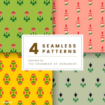 Set of 4 vintage patterns inspired by The Gra.. | Free stock vector - 250288