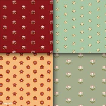 Set of 4 vintage patterns inspired by The Gra.. | Free stock vector - 250303