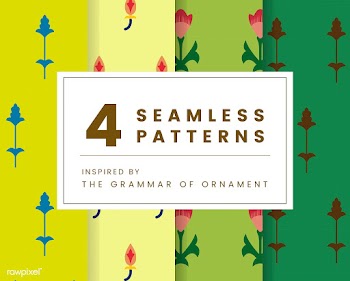 Set of 4 vintage patterns inspired by The Gra.. | Free stock vector - 250307
