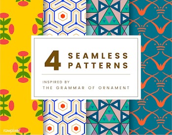 Set of 4 vintage patterns inspired by The Gra.. | Free stock vector - 250308