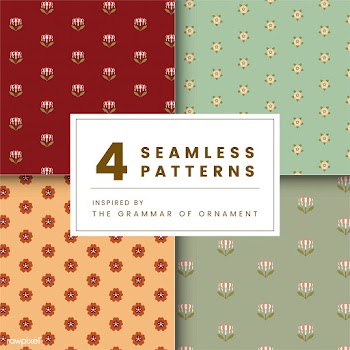 Set of 4 vintage patterns inspired by The Gra.. | Free stock vector - 250311