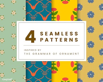 Set of 4 vintage patterns inspired by The Gra.. | Free stock vector - 250312