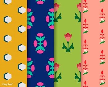 Set of 4 vintage patterns inspired by The Gra.. | Free stock vector - 250321
