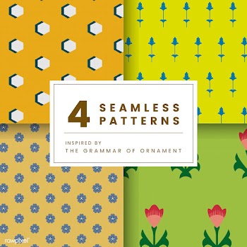 Set of 4 vintage patterns inspired by The Gra.. | Free stock vector - 250331