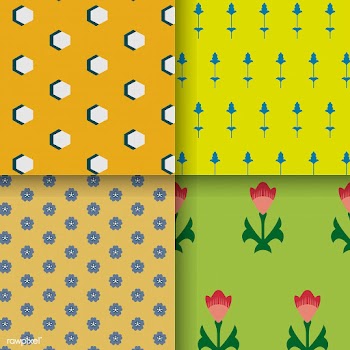 Set of 4 vintage patterns inspired by The Gra.. | Free stock vector - 250342