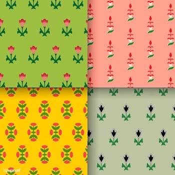 Set of 4 vintage patterns inspired by The Gra.. | Free stock vector - 250350