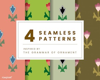 Set of 4 vintage patterns inspired by The Gra.. | Free stock vector - 250351