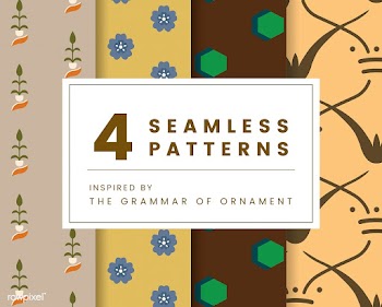Set of 4 vintage patterns inspired by The Gra.. | Free stock vector - 250352