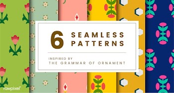 Set of 6 vintage patterns inspired by The Gra.. | Free stock vector - 250267