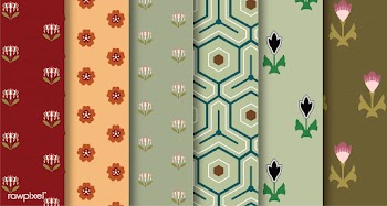 Set of 6 vintage patterns inspired by The Gra.. | Free stock vector - 250287