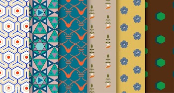 Set of 6 vintage patterns inspired by The Gra.. | Free stock vector - 250323