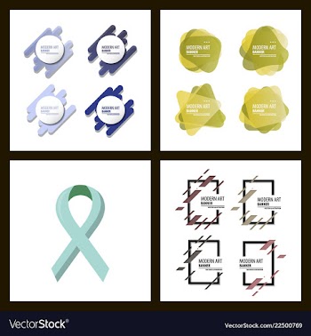 Set of a minimalistic hipster colored frame vector image