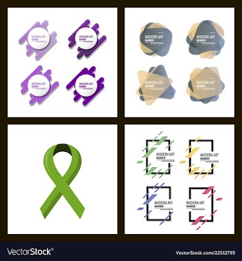 Set of a minimalistic hipster colored frame vector image