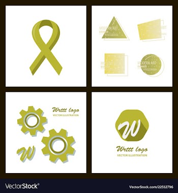 Set of a minimalistic hipster colored frame vector image