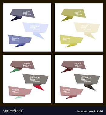 Set of a minimalistic hipster colored frame vector image