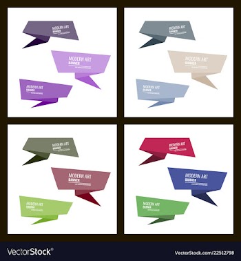 Set of a minimalistic hipster colored frame vector image