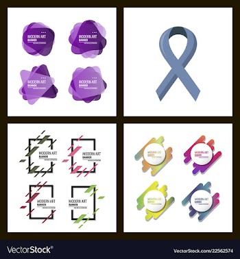 Set of a minimalistic hipster colored frame vector image