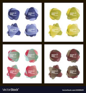 Set of a minimalistic hipster colored frame vector image