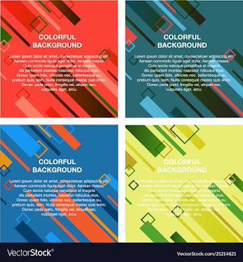 Set of abstract avangarde retro background with vector image