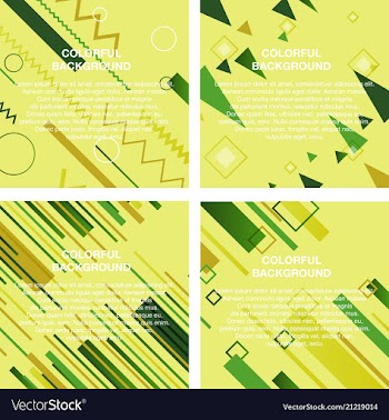 Set of abstract avangarde retro background with vector image