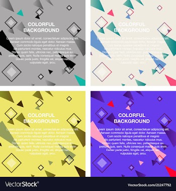 Set of abstract avangarde retro background with vector image