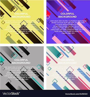 Set of abstract avangarde retro background with vector image